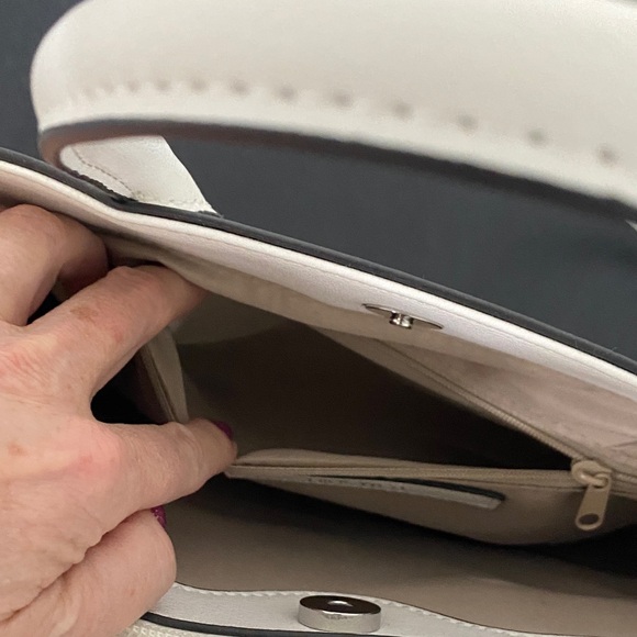 NWT Nine West Optic White Satchel Bag Purse Handbag - Picture 8 of 11